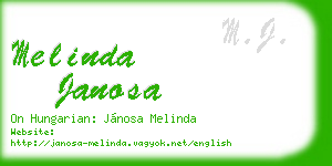 melinda janosa business card